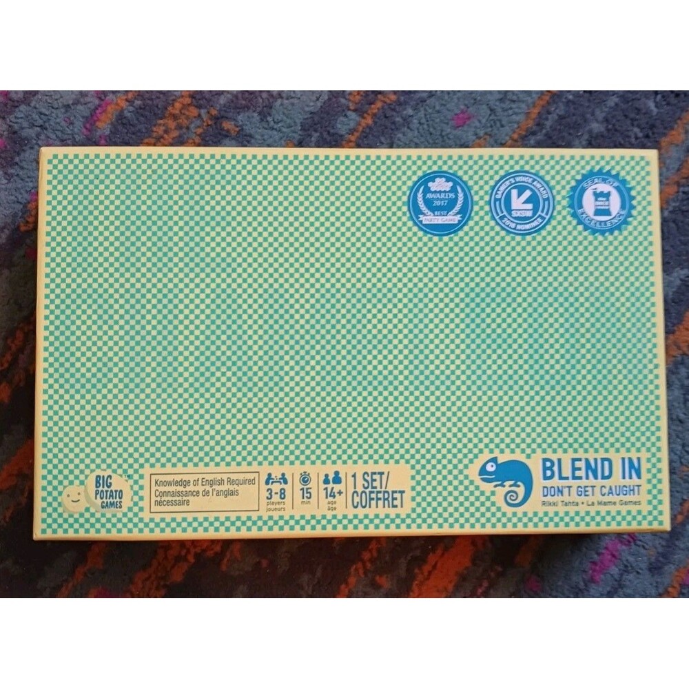 The Chameleon Family Board Game Blend In Don't Get Caught 3-8 Players 14+